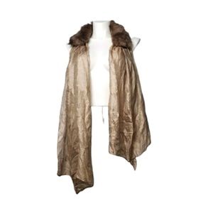 2 pc Faux Fur Collar & Scarf Dupatta Hijab wrap